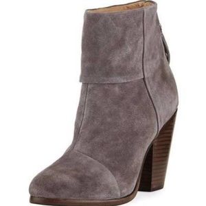 Rag & Bone Newbury Suede Bootie Boot Gray 6.5